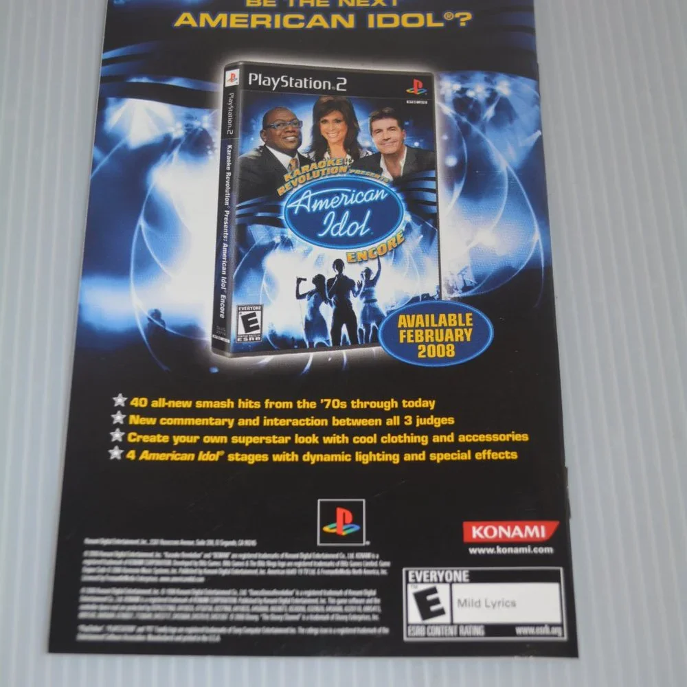 Dance Revolution Disney Edition PS2 Playstation 2 Manual & Cover Sleeve Only